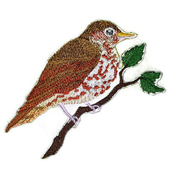 Single Birds collection embroidered iron on patches